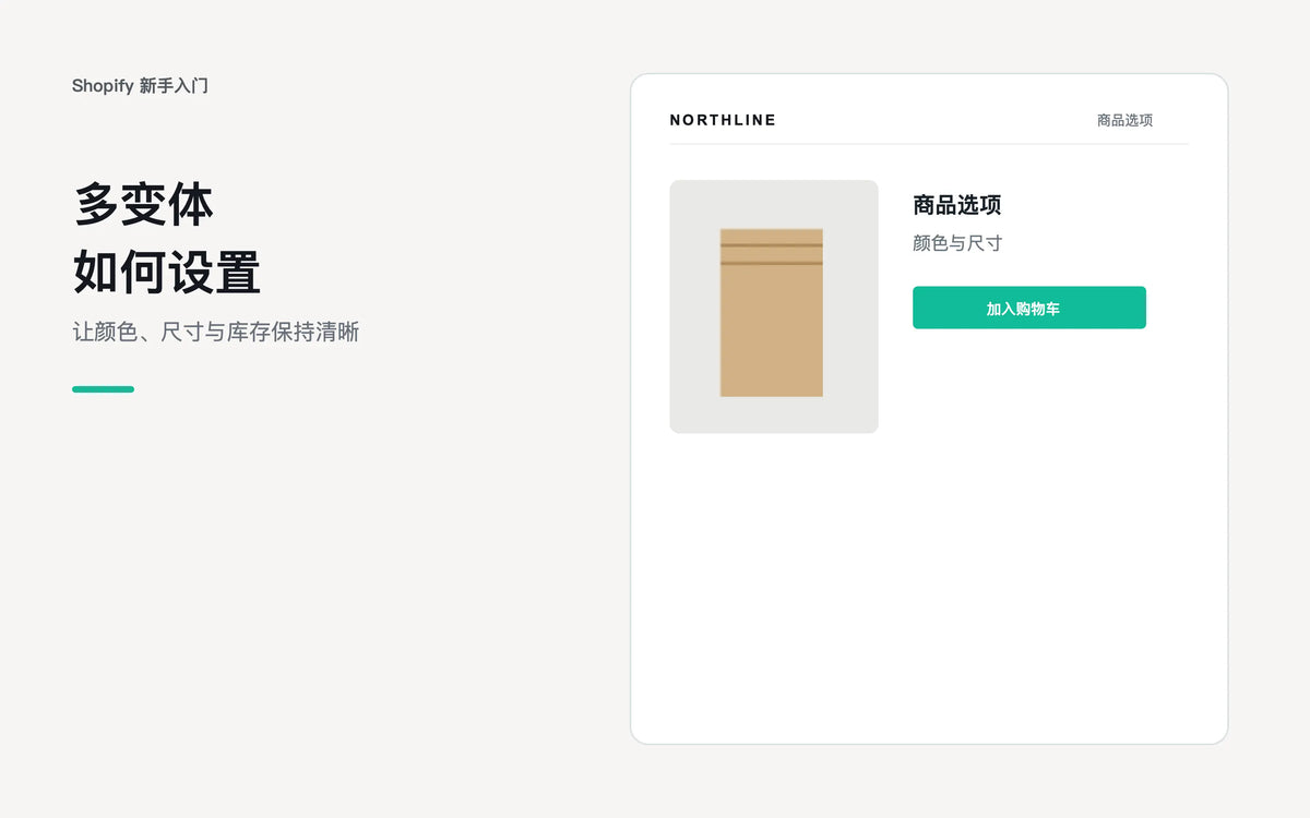多变体如何设置 - Shopify 新手入门